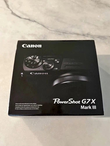 Canon PowerShot G7X Mark III 4K UHD 20.1MP f/2.8 Digital Camera - Black 3637C001