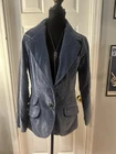 Vintage 70s Mushroom Blue Velvet Women’s Suit